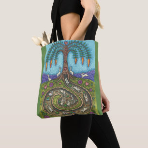 BAJO LA BOLSA DE TOTE DEL AGUJERO DE RABBIT