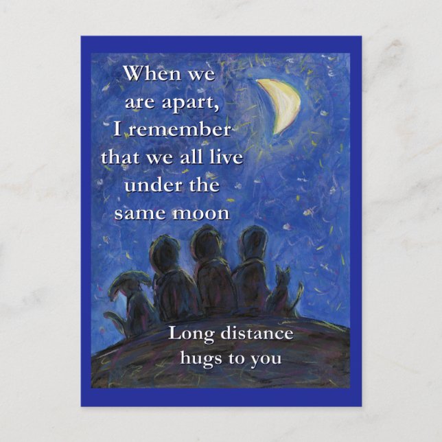 Bajo la misma postal de arte lunar (Anverso)