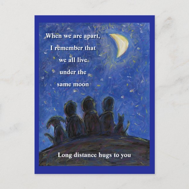 Bajo la misma postal de arte lunar (Anverso)