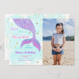 Bajo La Sirena De Mar Niños Invitación A La Foto