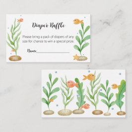 Bajo la tarjeta de Baby Shower Diaper Raffle de Se