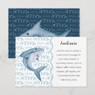 Bajo la tarjeta de gabinete de Baby Shower Sea Sha