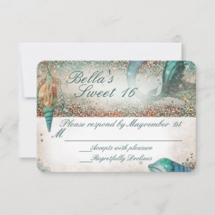 Bajo la tarjeta de respuesta de la sirena marina