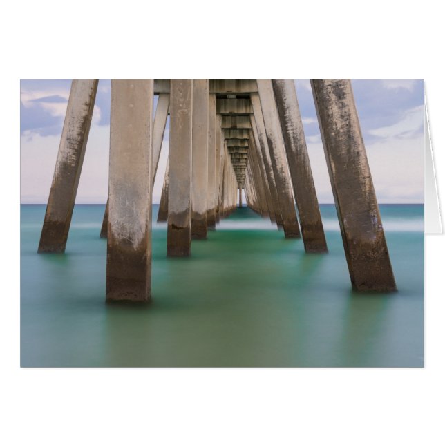 Bajo la tarjeta de saludo Navarre Beach Pier (Anverso (Horizontal))