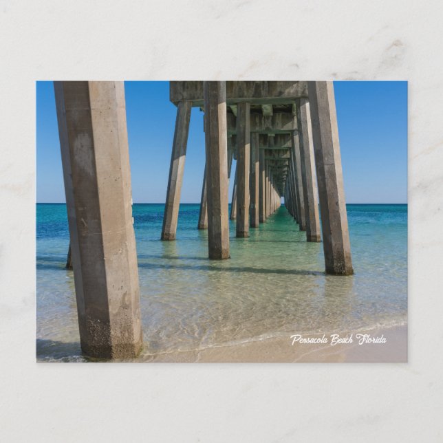 Bajo la tarjeta postal Pensacola Beach (Anverso)