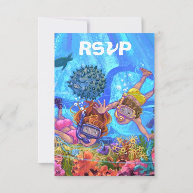 Bajo la tarjeta RSVP de Sea Fiesta (Anverso)