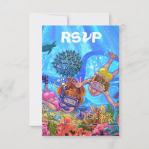 Bajo la tarjeta RSVP de Sea Fiesta