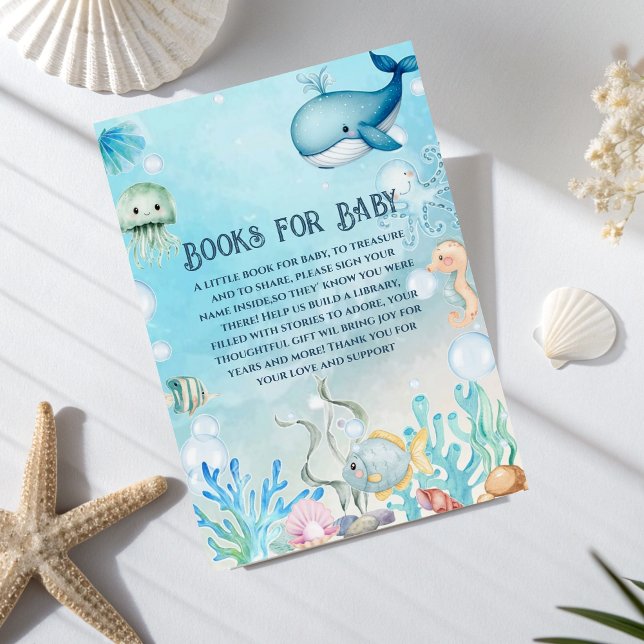 Bajo la tarjeta Sea Books for Baby para la ducha (Subido por el creador)