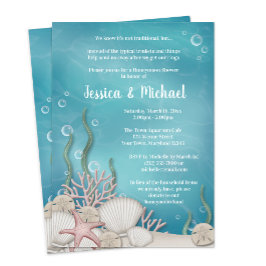 Bajo las invitaciones a la ducha de luna de miel d