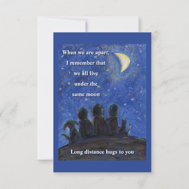 Bajo las mismas tarjetas de notas de arte lunar (Anverso)