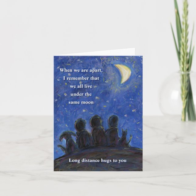 Bajo las mismas tarjetas de notas de arte lunar (Anverso)