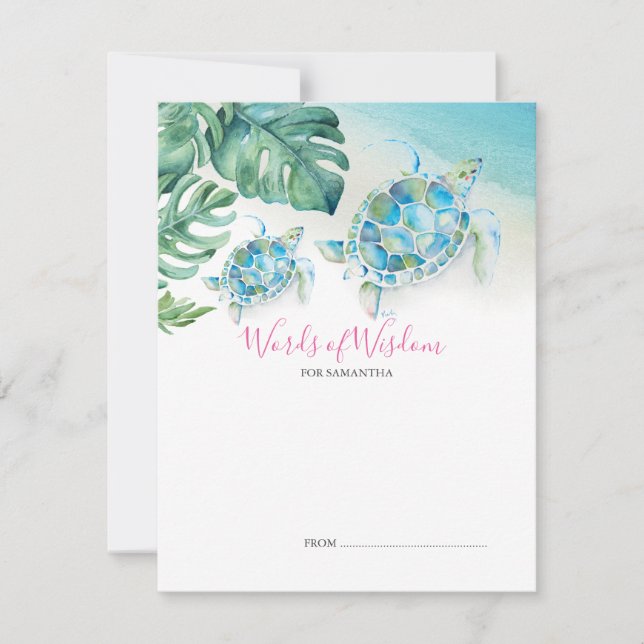 Bajo las tarjetas de consejos de Baby Shower de to (Anverso)