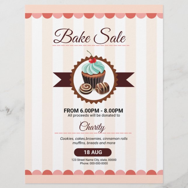 Bake Sale Flyer (Frente)