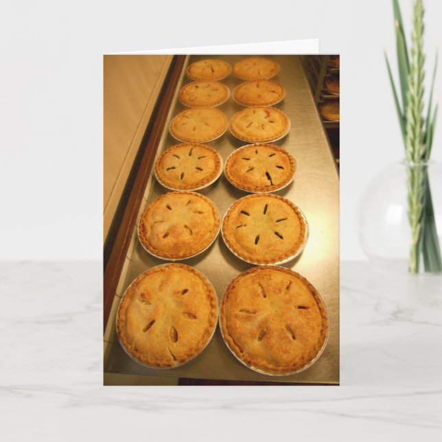 "Baked Pies" Tarjeta de agradecimiento (Anverso)
