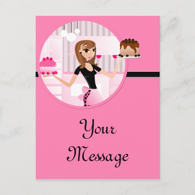 Baker/Bakery/Pastry Chef 5 Postales (Anverso)