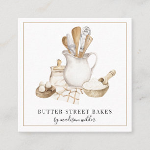 Baker Bakery Tools - Tarjeta de presentación