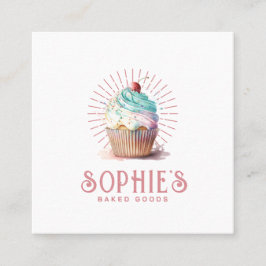 Baker Panadería Logotipo de tarta - Tarjeta de pre