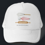 Baker Pastry Chef Gorra<br><div class="desc">Un panadero o un gorra de pastelería para su negocio de panadería. Personalice con su nombre de negocio. Para un pastelero en una panadería o un postre.</div>