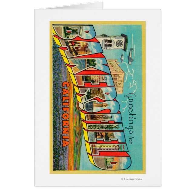 Bakersfield, California - Escenas de letras grande (Frente)