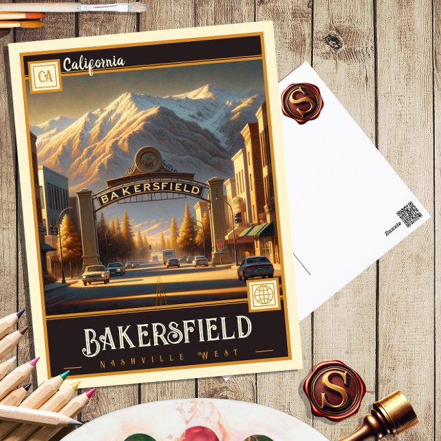 Bakersfield, California | Postal de época (Subido por el creador)