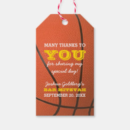 Baketball Gracias Etiqueta De Favor