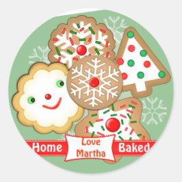 Baking Santa Navidades Personalizados Pegatinas