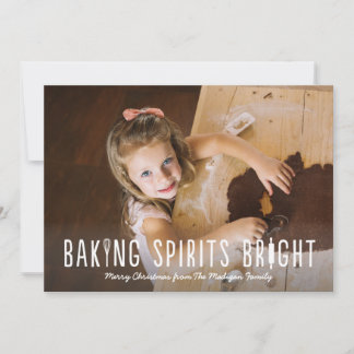 Baking Spirit Bright Holiday card