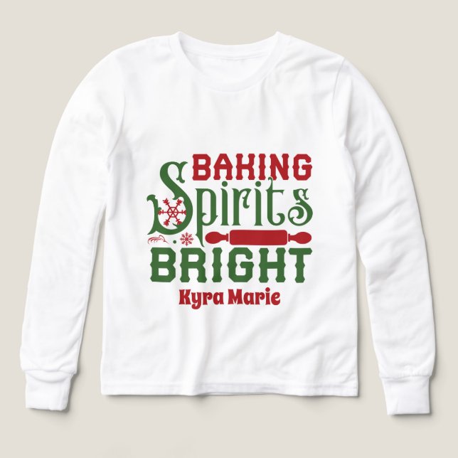 Baking Spirits Bright add name unisex (Diseño frontal)