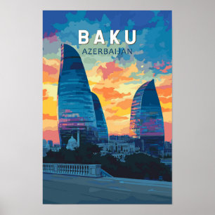 Bakú Azerbaiyán Viaje Arte Vintage