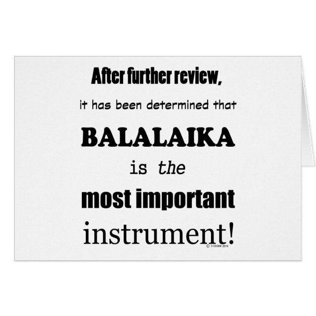 Balalaika Instrumento Más Importante (Anverso (Horizontal))