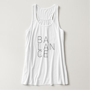Balanceo de la tipografía geométrica   Tank Top