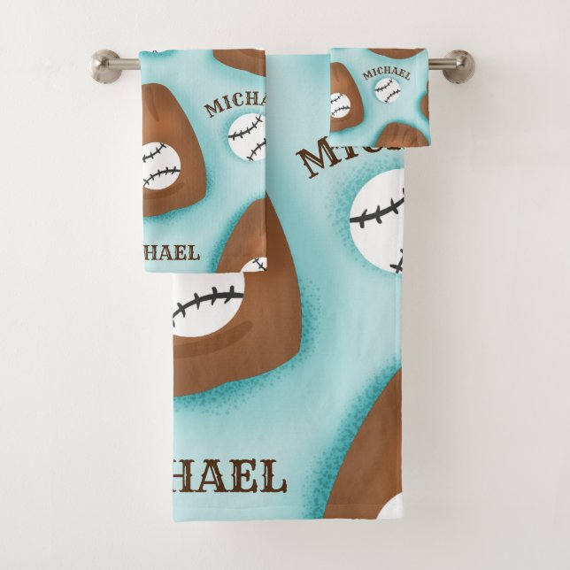 Balanza de guante de béisbol y modelo de nombre de (In situ)