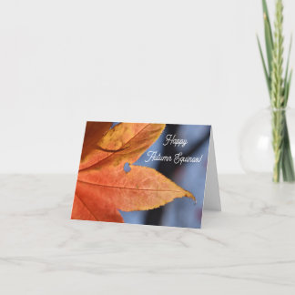 Balanza de otoño bendiciones tarjeta de felicitaci