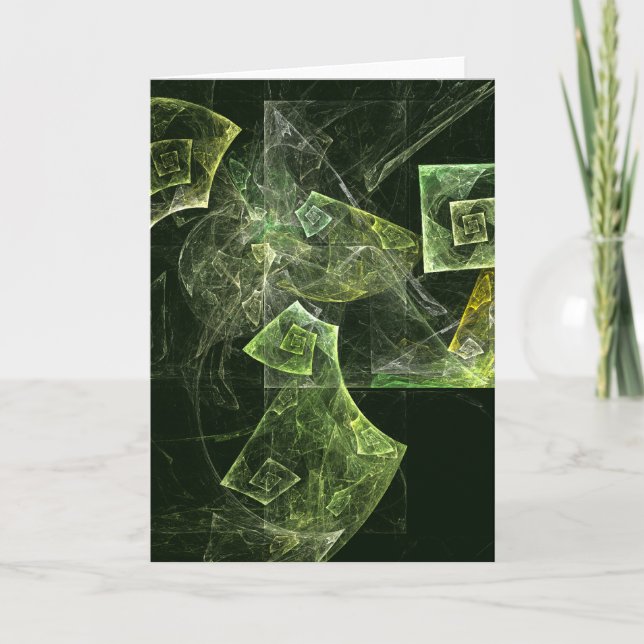 Balanza torcido Resumen Tarjeta de saludo de arte (Anverso)