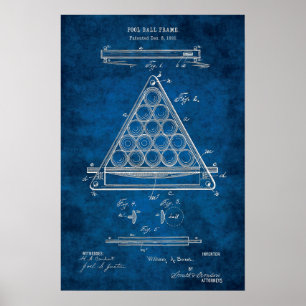 Balas Billiard Patente Art #3 Decoración De Habita