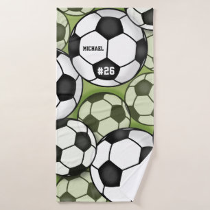 Balas de fútbol Patrón niños Niños Nombre Jersey N