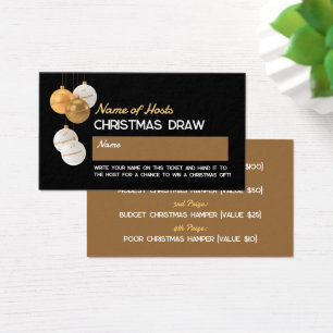 Balbuceos festivos, Navidades Fiesta Raffle Ticket