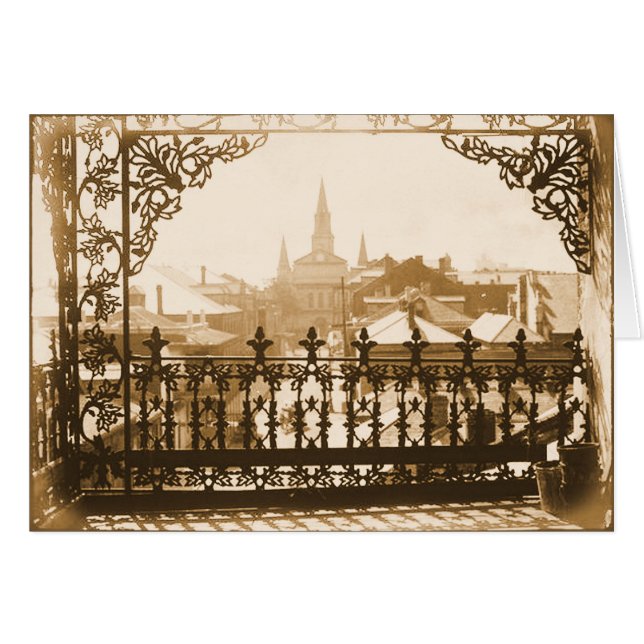 Balcón del casco antiguo de Francia (Anverso (Horizontal))