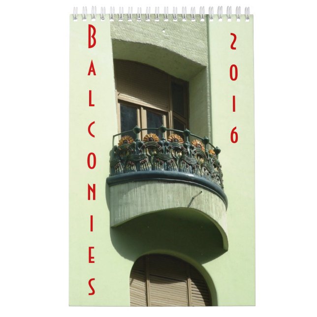 Balcones - calendario - 2016 (Tapa)