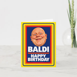 Baldi – Tarjeta de cumpleaños divertida para calvo