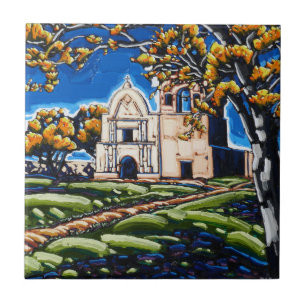 Baldosa artística "Primavera sombras en Tumacacori