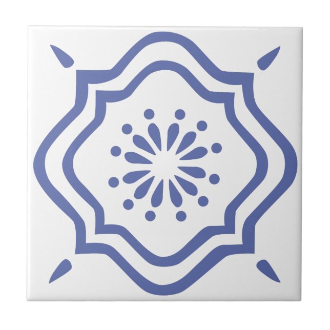 Baldosa azul marroquí 6 (Frente)