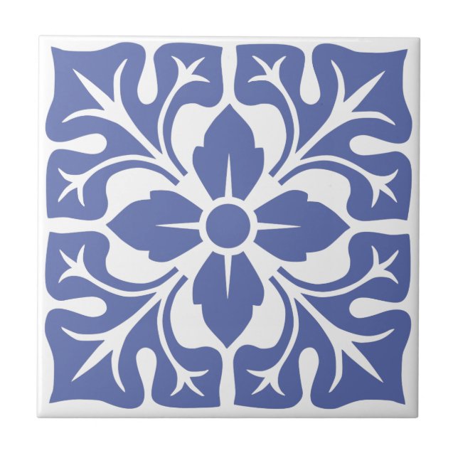 Baldosa azul marroquí 7 (Frente)
