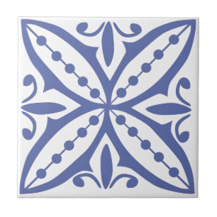 Baldosa azul marroquí 8