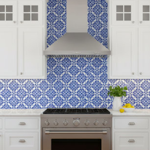 Baldosa azul mediterránea