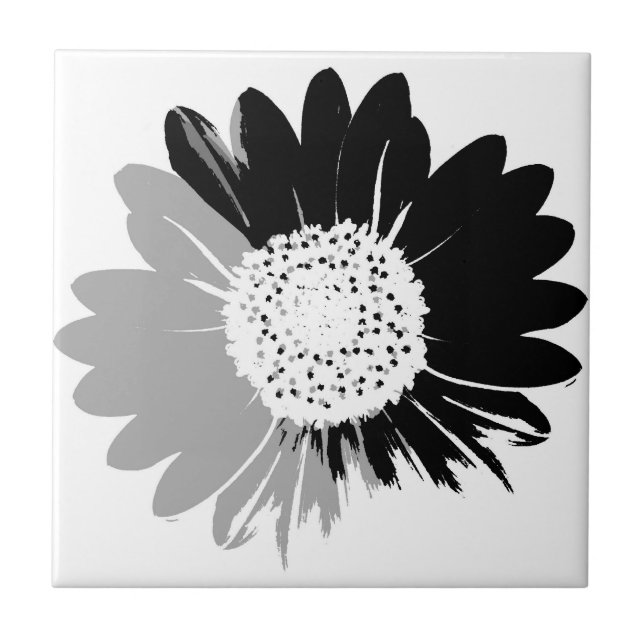 Baldosa BW de girasol (Frente)