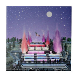 Baldosa cerámica - cascadas Jackson Michigan