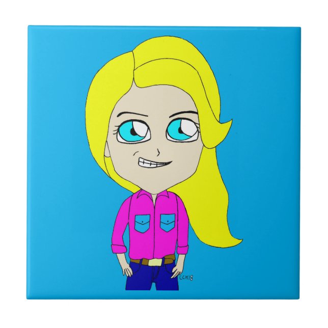 baldosa cerámica chibi (Frente)