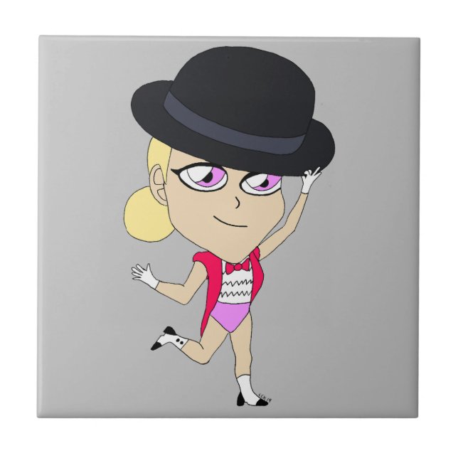 baldosa cerámica chibi (Frente)