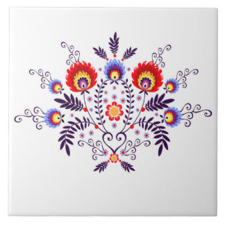 Baldosa cerámica con la gente polaca del modelo